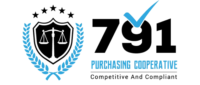 791 Purchasing Cooperative logo with tagline "competitive and compliant"