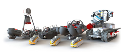 Photo of multi-sensor inspection robot