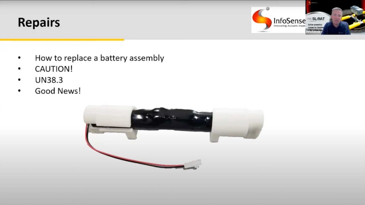 Screenshot of SL-RAT repair from presentation deck shown in webinar